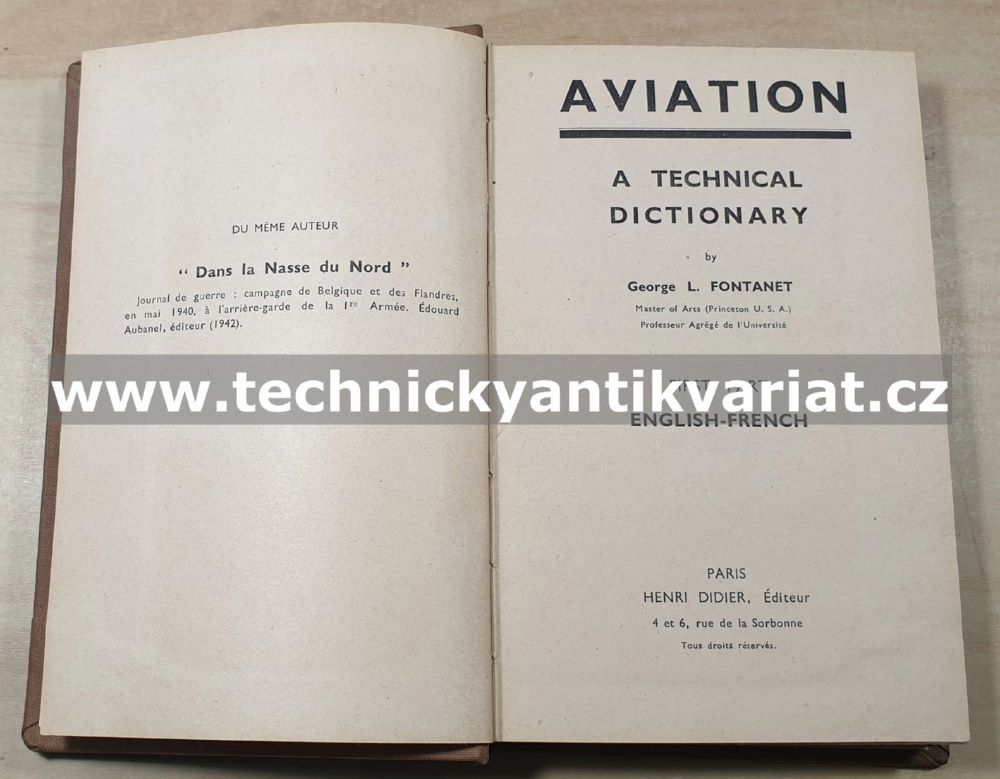 Aviation Engluish-French, Francais-Anglais (1945)