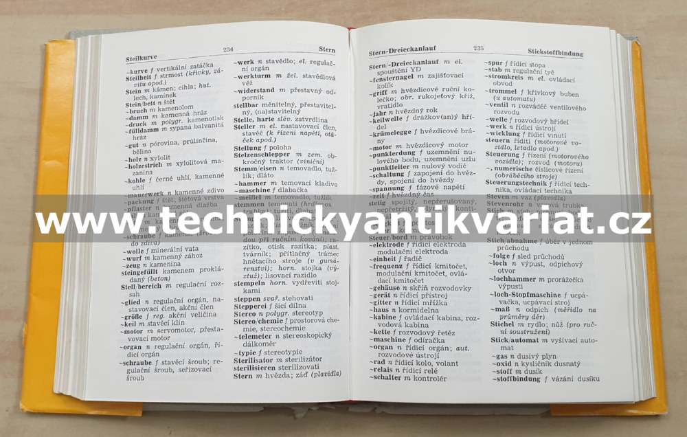 Německo-česká a česko-německý technický slovník (1974)