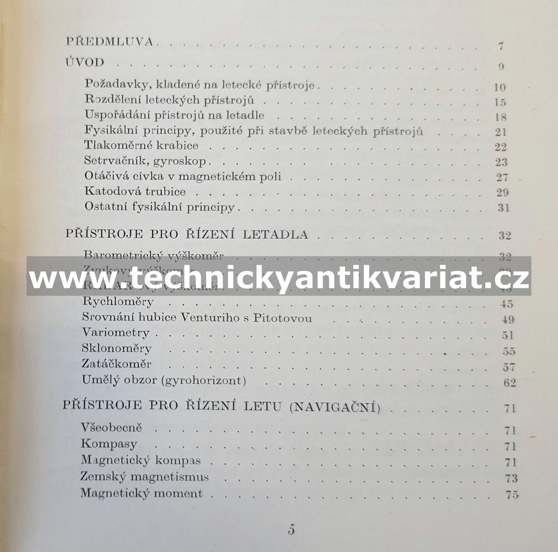 Příručka letecké navigace I.díl letecké přístroje - František Železný (1949)