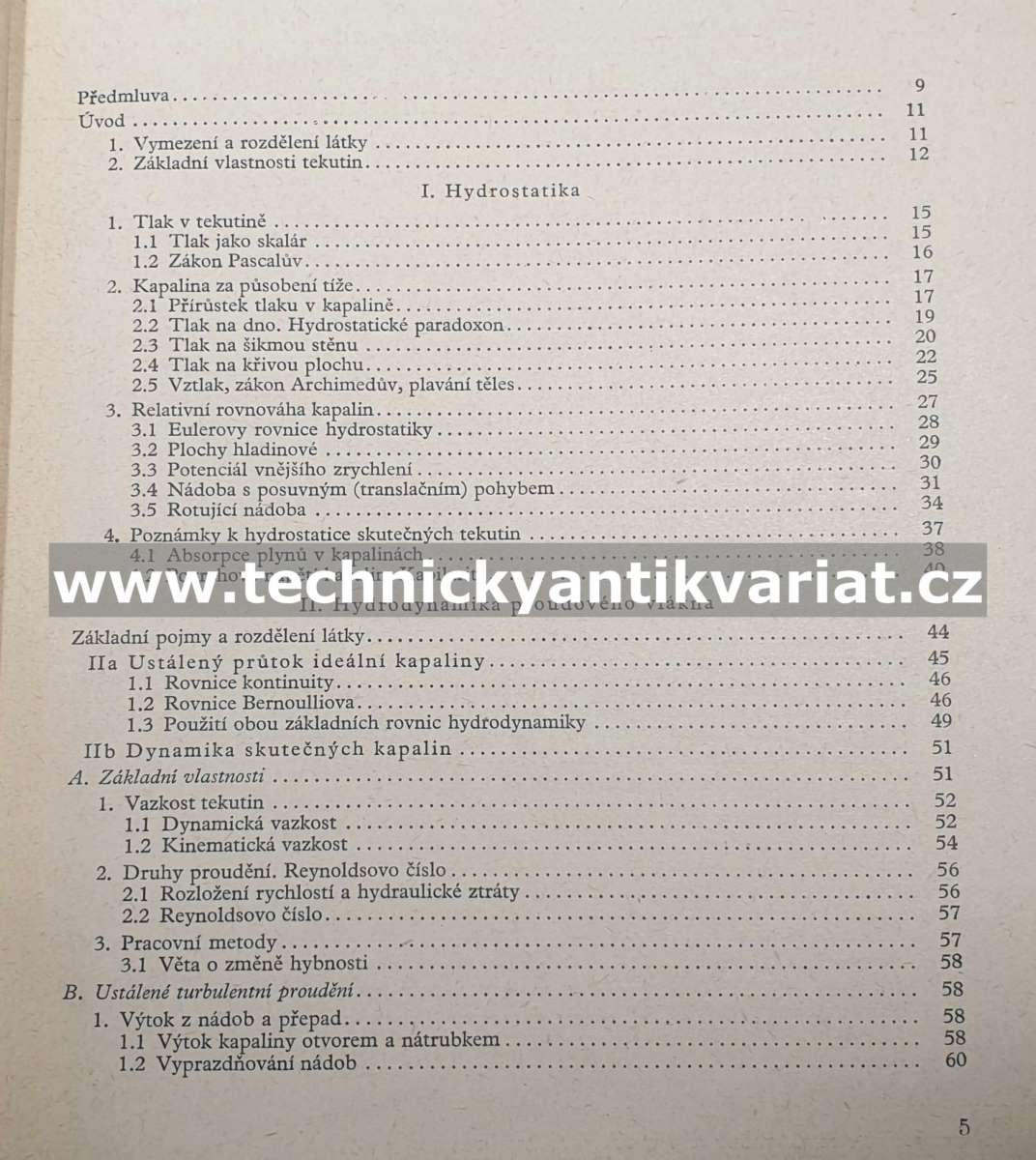 Hydromechanika pro strojní inženýry - Otakar Maškovský (1956)
