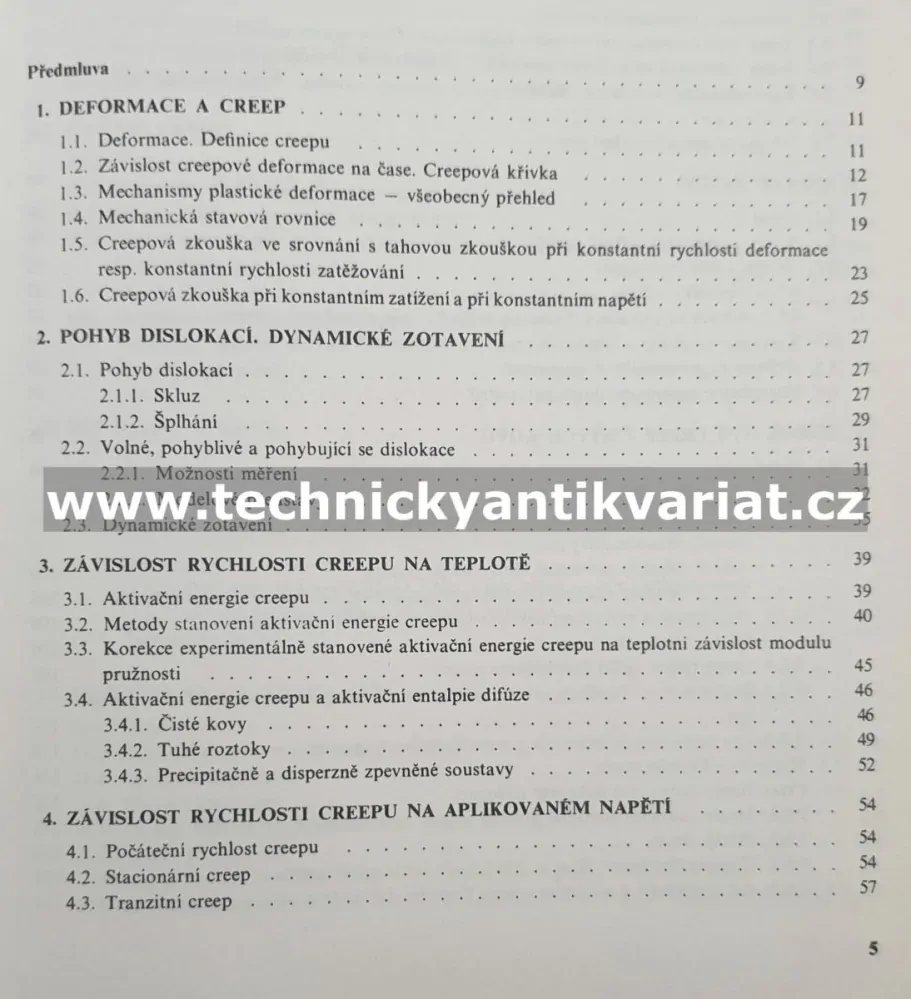 Creep kovových materiálů - Josef Čadek (1984)