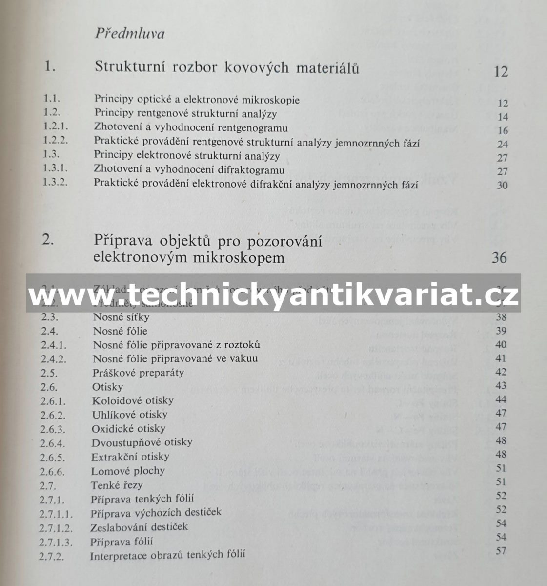 Elektronová metalografie jemnozrnných fází - Ježek, Vobořil (1972)