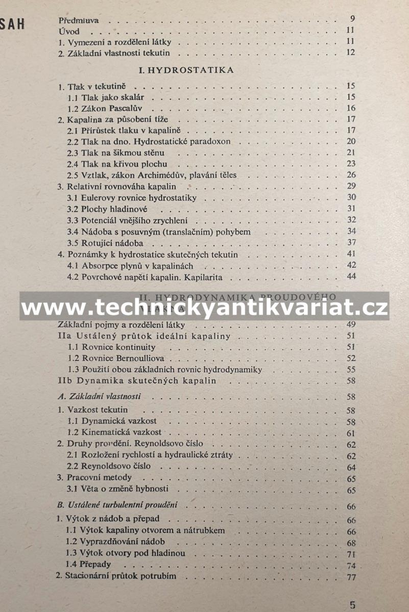 Hydromechanika - Otakar Maštovský (1964)