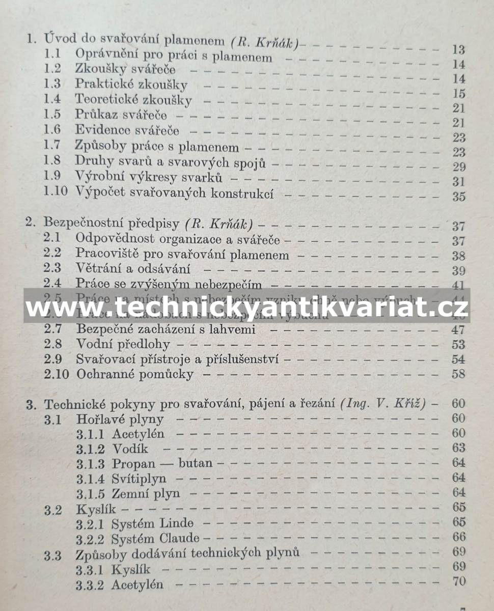 Kvalifikační příručka svářeče plamenem a paliče - Krňák, Kříž, Jonáš (1977)