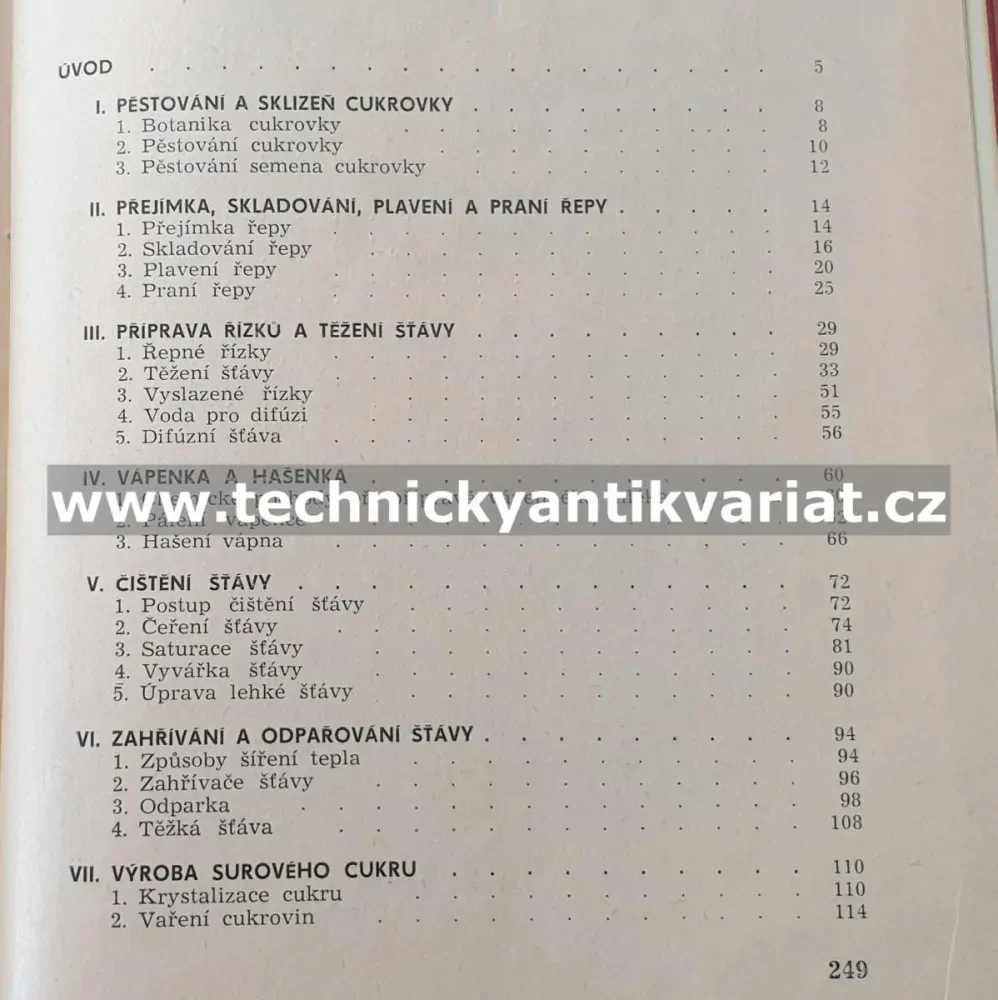 Technologie výroby cukru - Bureš, Číž, Rais (1977)