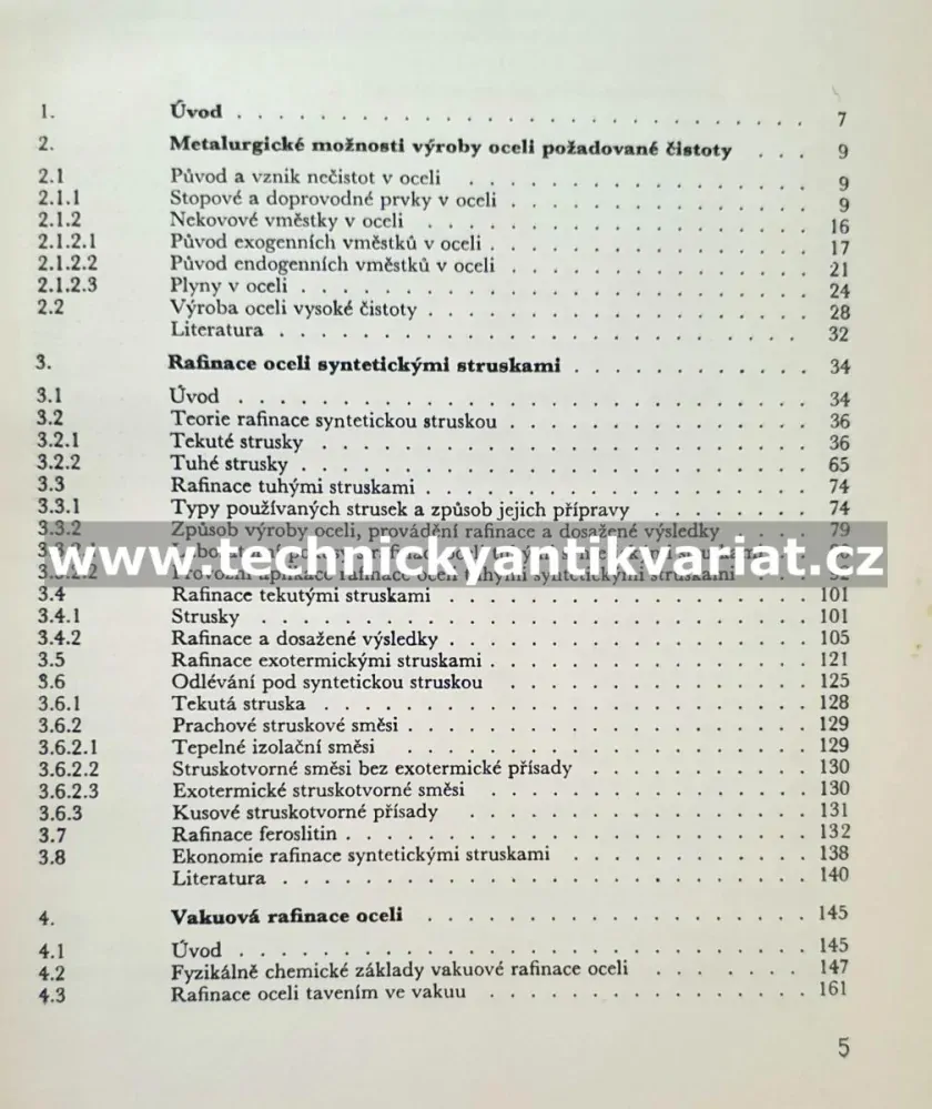 Mimopecní rafinace oceli - Bohuš, Červinka, Karnovský, Krumnikl, Mandl (1968)