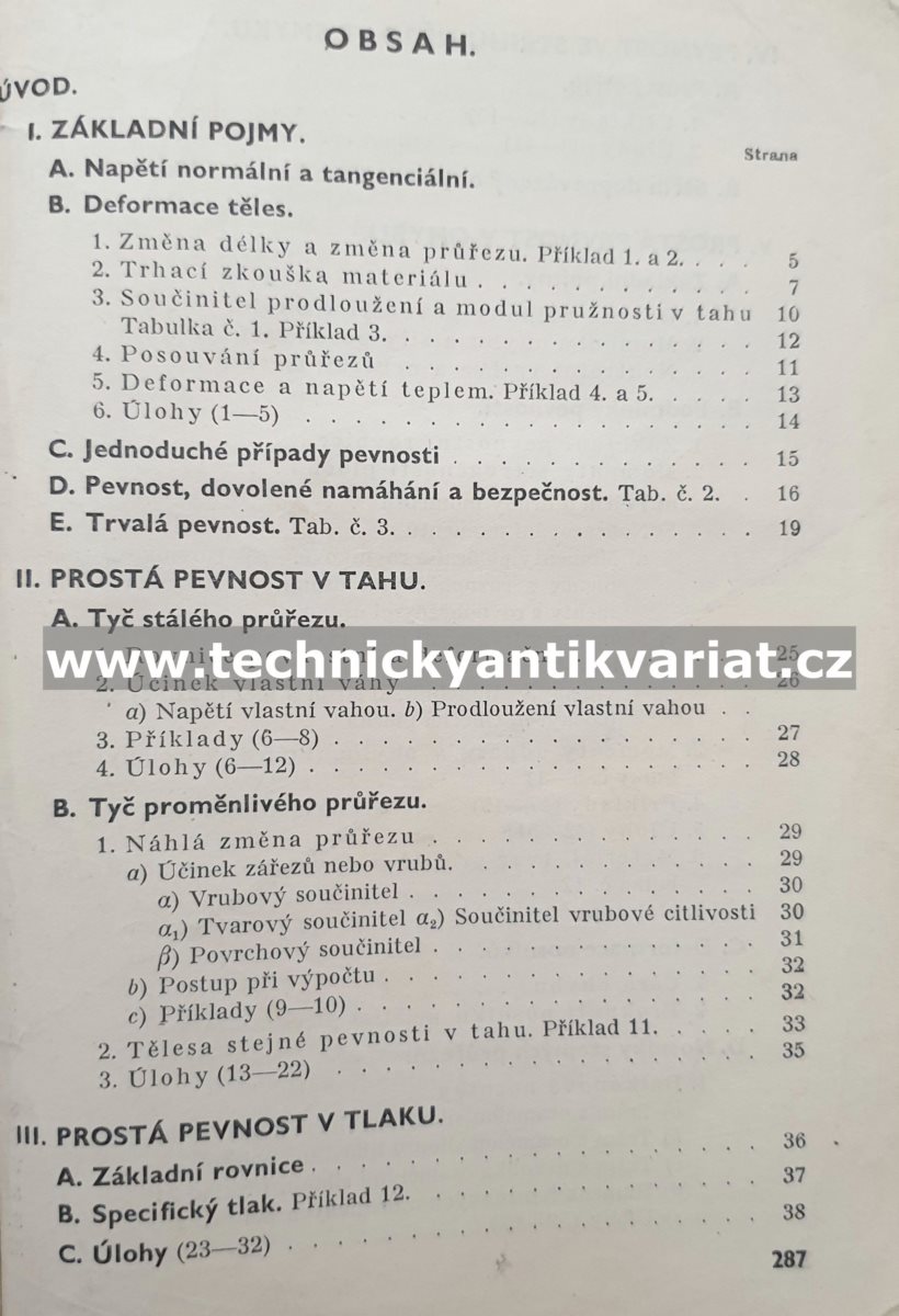 Technická mechanika I,II,III - Josef Ječmínek (1950)