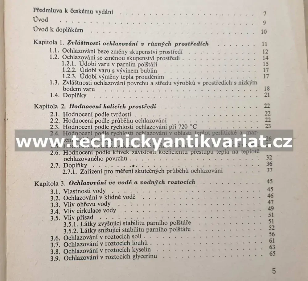 Kalící prostředí pro tepelné zpracování kovů - L.V.Petráš (1962)