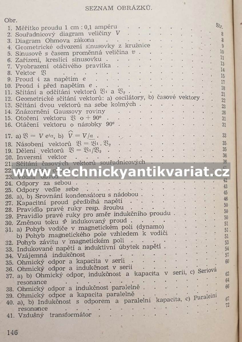 Vektorový diagram a symbolický výpočet v elektrotechnice střídavých proudů (1951)