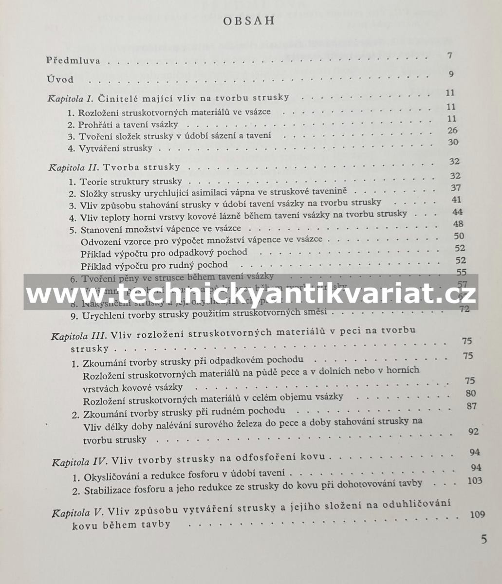 Vliv strusky při zásaditém martinském pochodu - P.V.Umrichin (1960)