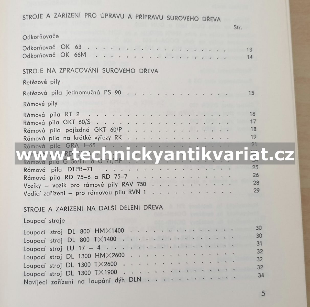 Katalog strojů pro dřevařský a nábytkářský průmysl (1977)