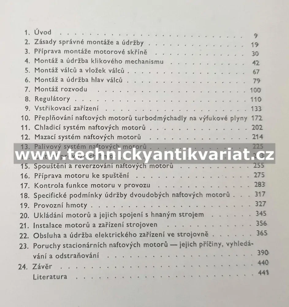 Údržba a opravy československých naftových motorů - Karel Znamirovský (1972)