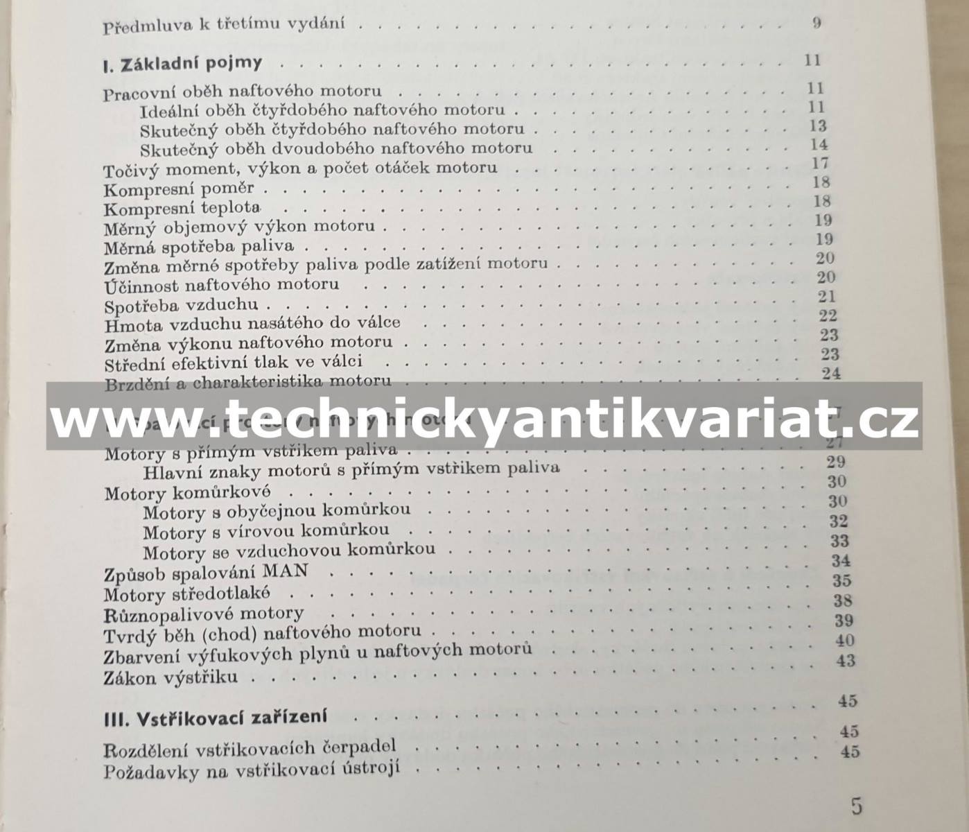 Vstřikovací zařízení naftových motorů - Jaromír Indra (1969)