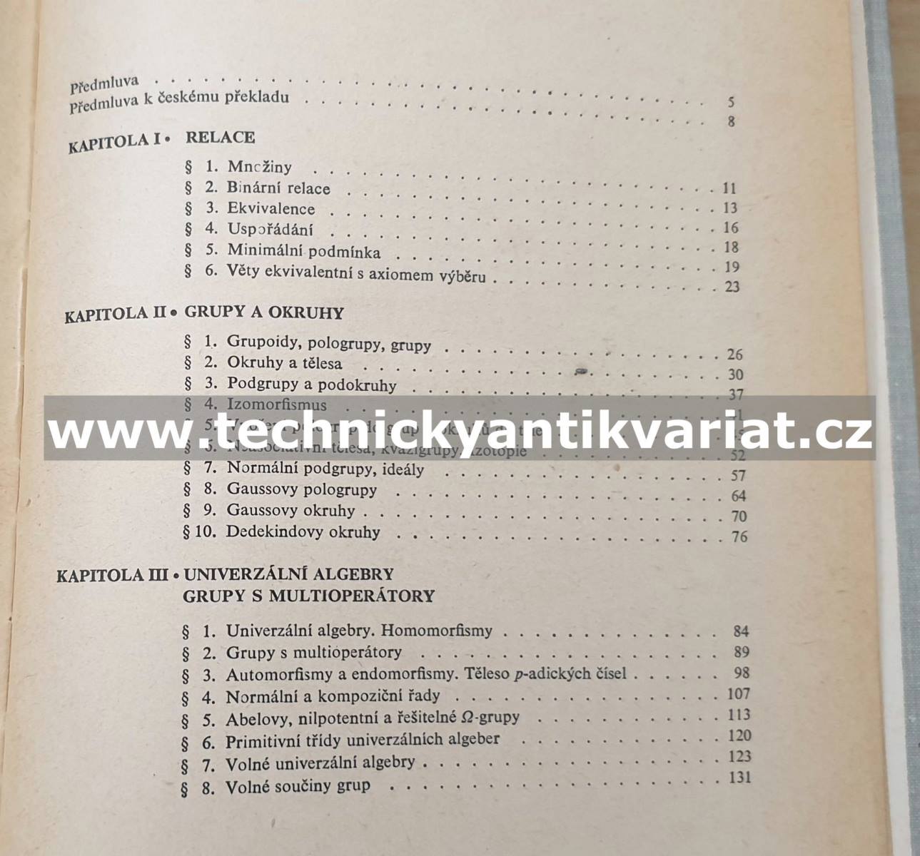 Kapitoly z obecné algebry - A.G.Kuroš (1968)