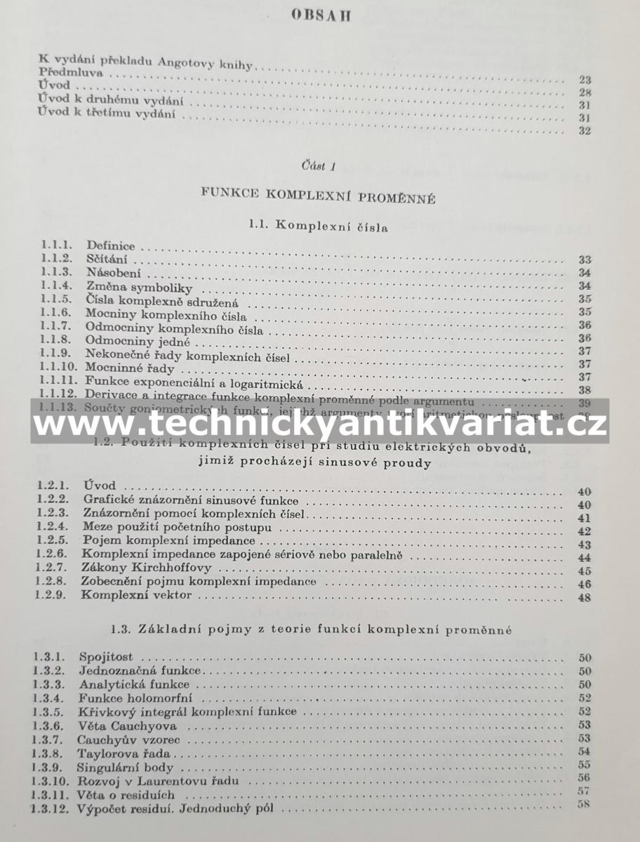 Užitá matematika pro elektrotechnické inženýry - André Angot (1972)