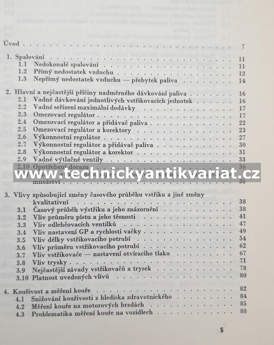 Zjišťování příčin kouření naftových motorů - Vilém Stritzko (1968)