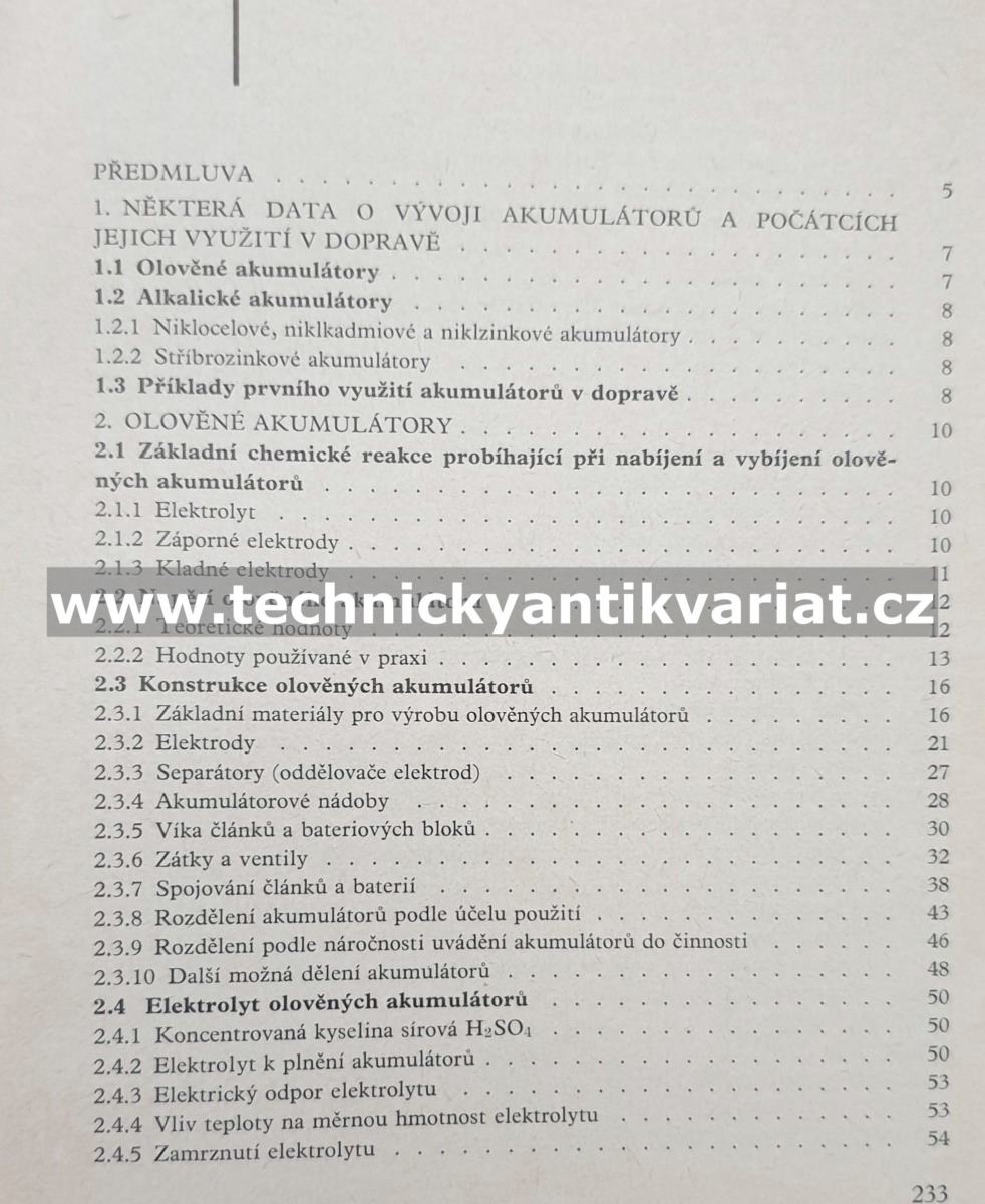 Akumulátory motorových vozidel - Josef Kozumplík (1985)