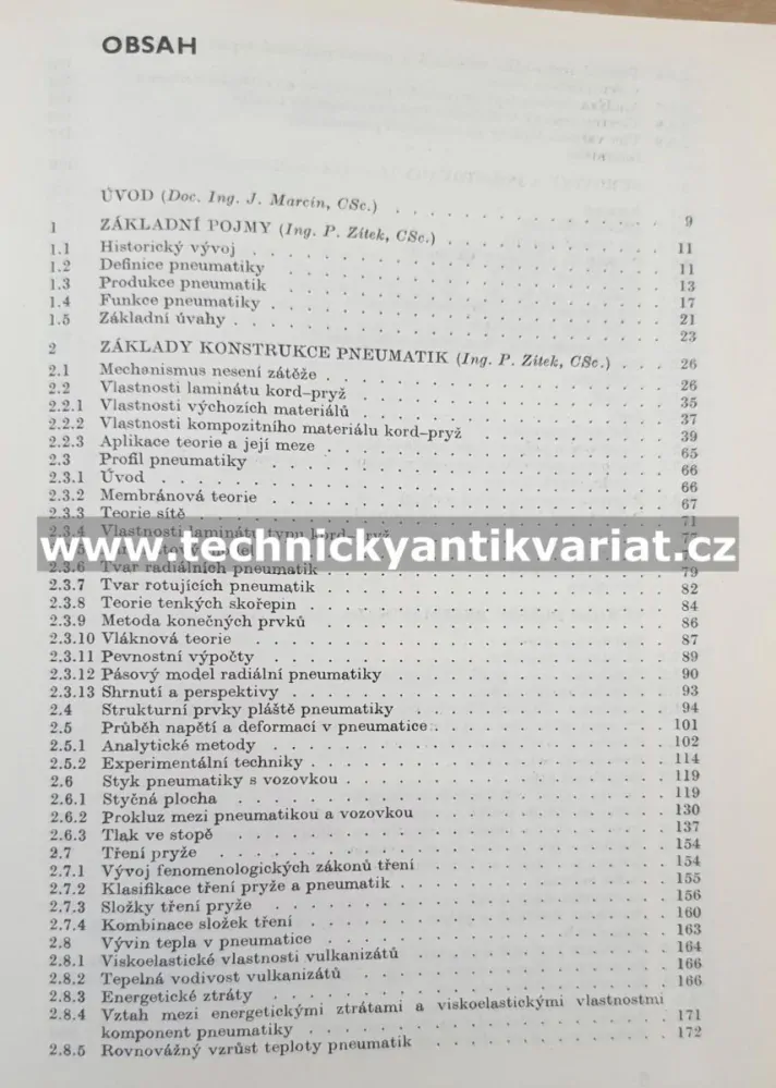 Pneumatiky I. Marcín, Zítek (1985)
