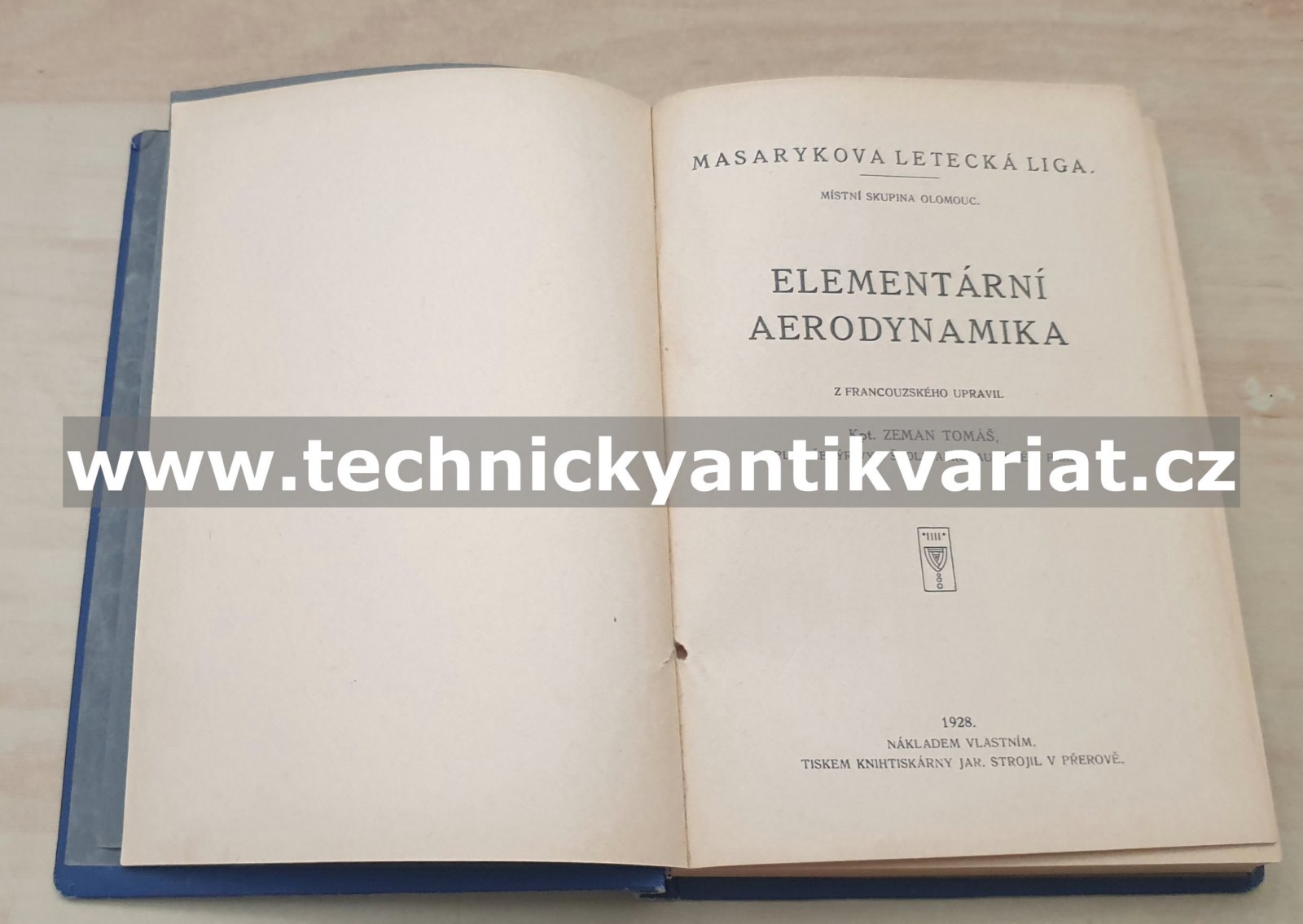Elementární aerodynamika - Zeman Tomáš (1928)