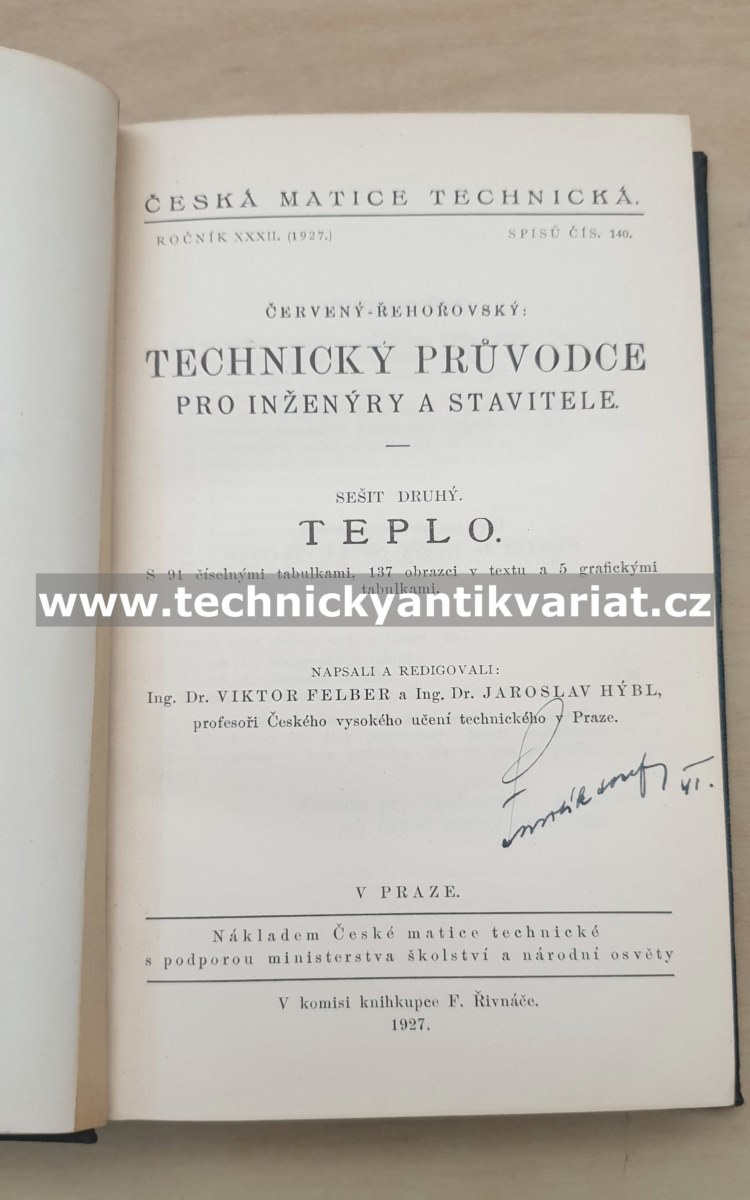 Technicky průvodce - Teplo (1927)