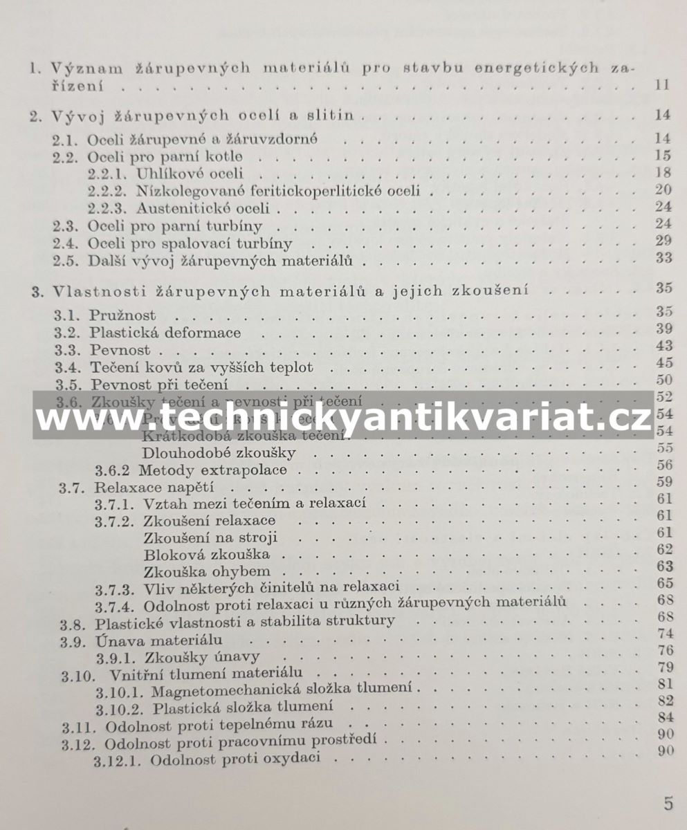 Vlastnosti a použití žáropevných ocelí a slitin - Vodseďálek, Vystyd, Pech (1962)