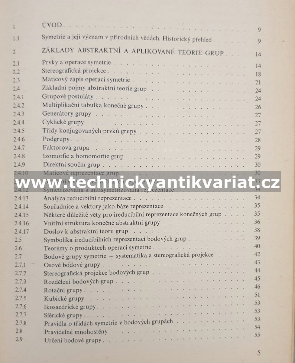 Symetrie krystalů a vibračních spektra - Alexander Muck (1987)