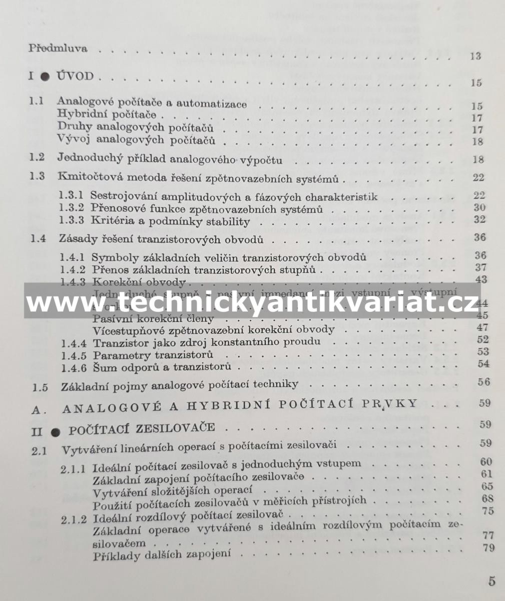 Analogové a hybridní počítače (1971)