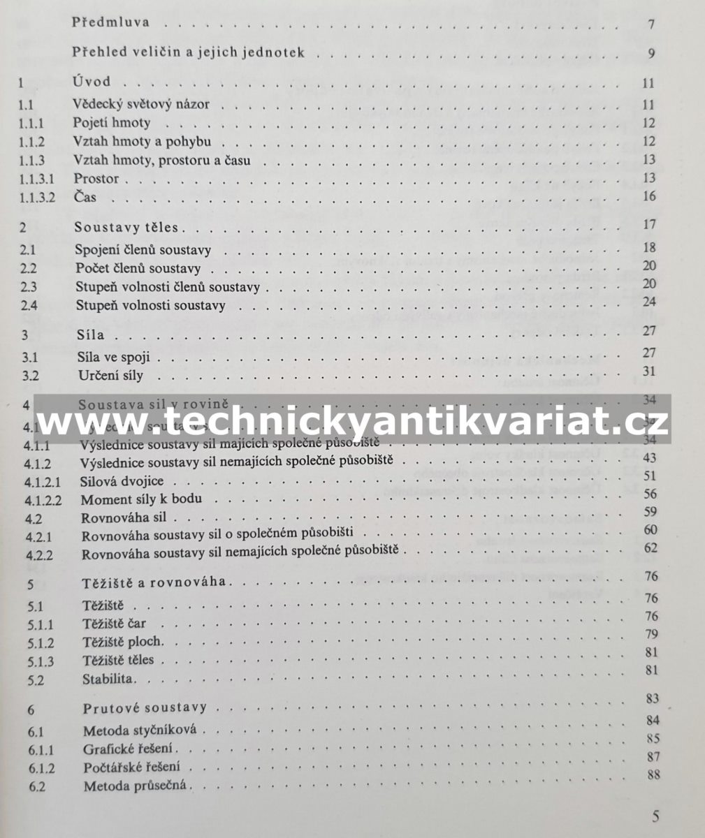 Mechanika I.,II, Kinematika, Statika (1977)