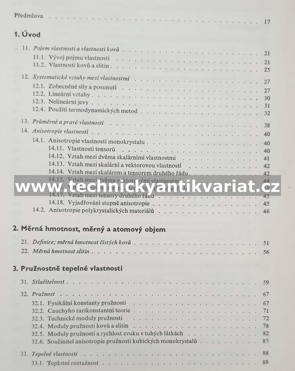 Nauka o materiálu I. Vlastnosti kovů 2 - Píšek, Jeníček, Ryš, Cenek (1968)