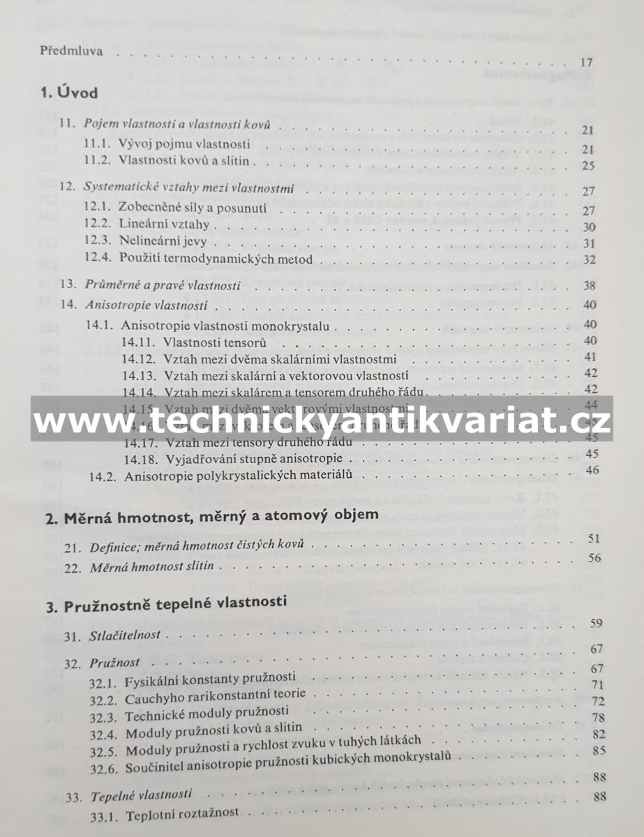 Nauka o materiálu I. Vlastnosti kovů 2 - Píšek, Jeníček, Ryš, Cenek (1968)