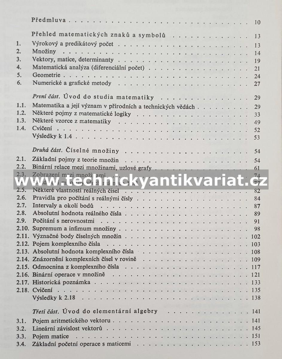 Základy aplikované matematiky I. - Škrášek, Tichý (1983)