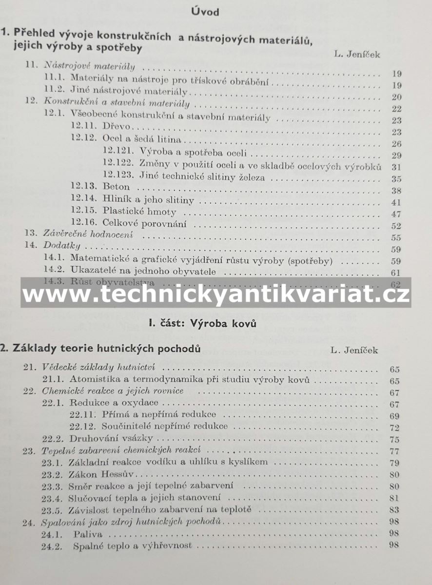 Nauka o materiálu III. svazek 1 - Píšek, Jeníček (1962)