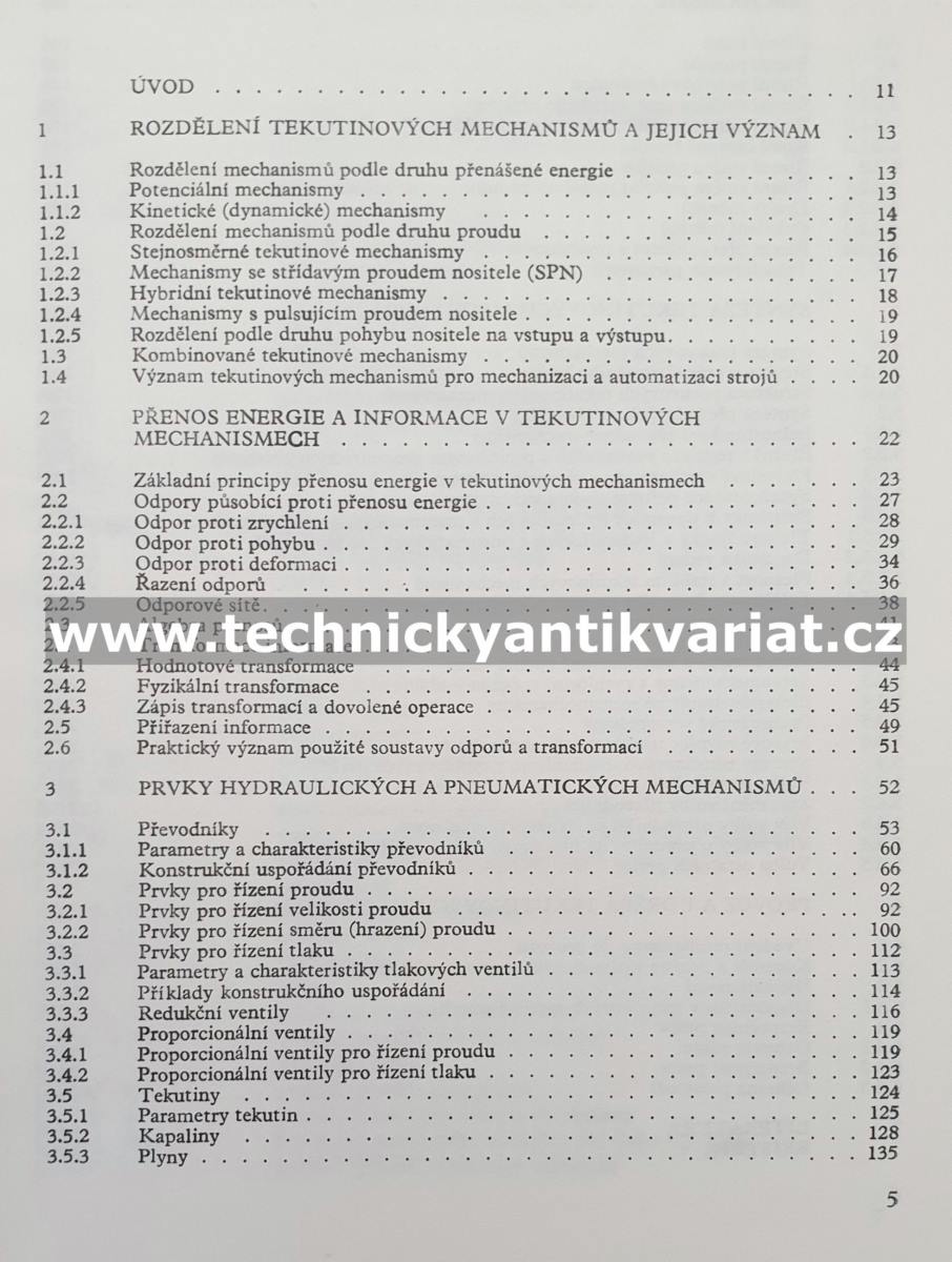 Hydraulické a pneumatické mechanismy - Prokeš, Vostrovský (1988)