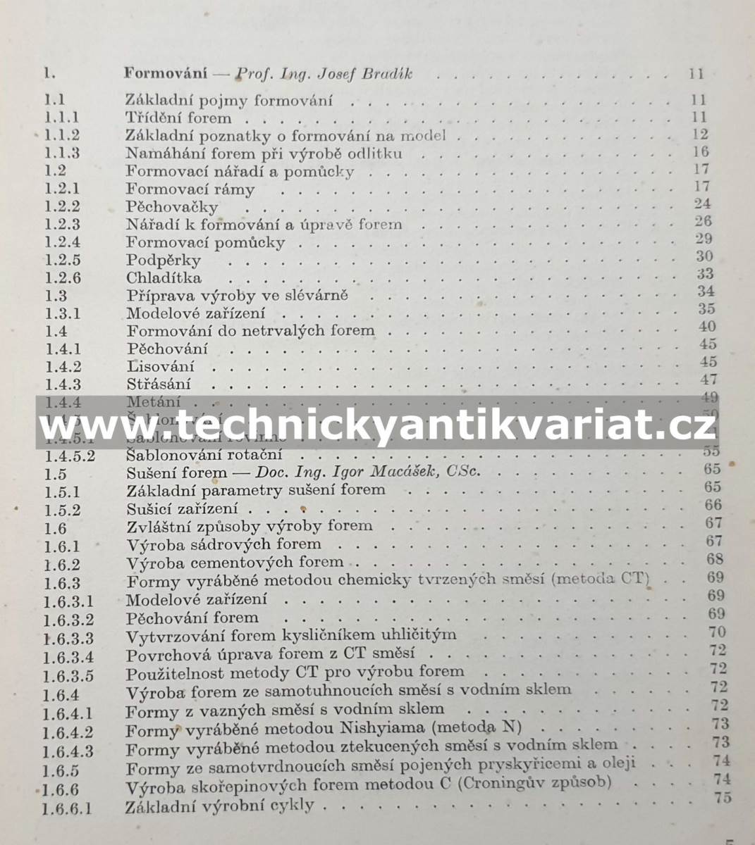 Slévárenství II. Speciální část - Plíšek, Plešinger (1975)