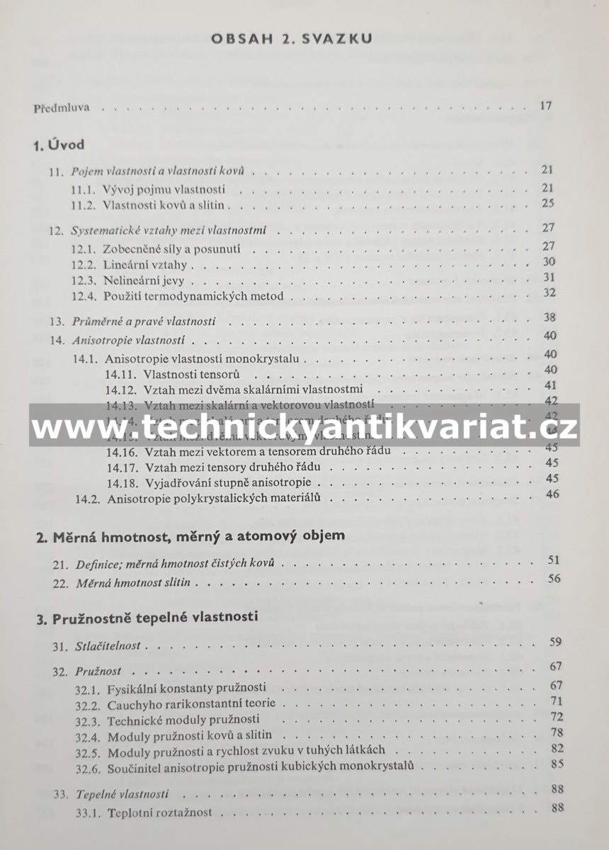 Nauka o materiálu I. Vlastnosti kovů 2 - Píšek, Jeníček, Ryš, Cenek (1968)