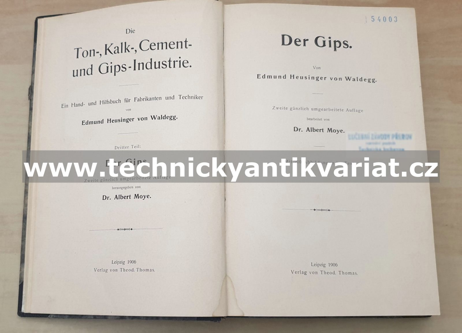 Der Gips - Edmund Heusinger von Waldeg (1906)