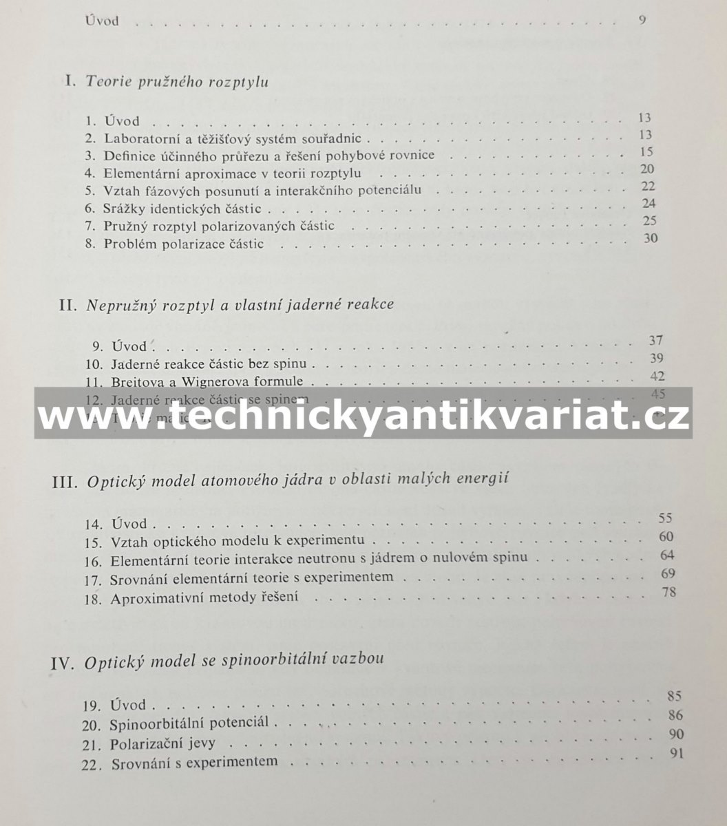 Optický model atomového jádra - Gomolčák, Pluhař, Úleha (1962)