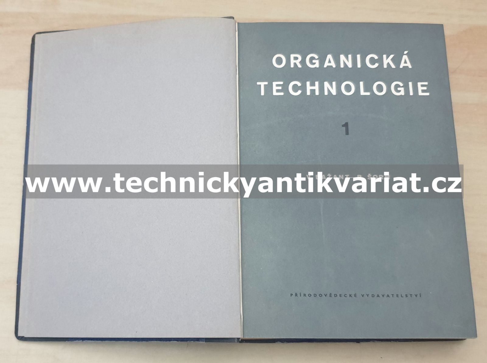 Organická technologie 1 Bažant, Šorm (1952)