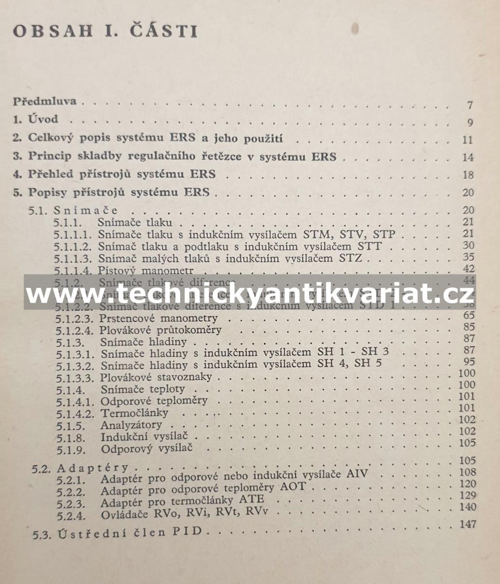 Elektronický regulační systém I. II. J.Květoň (1964)