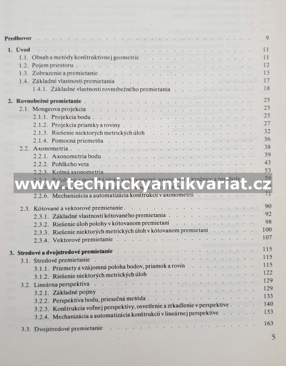 Konštruktívna geometria pre technikov - Medek, Zámožík (1978)