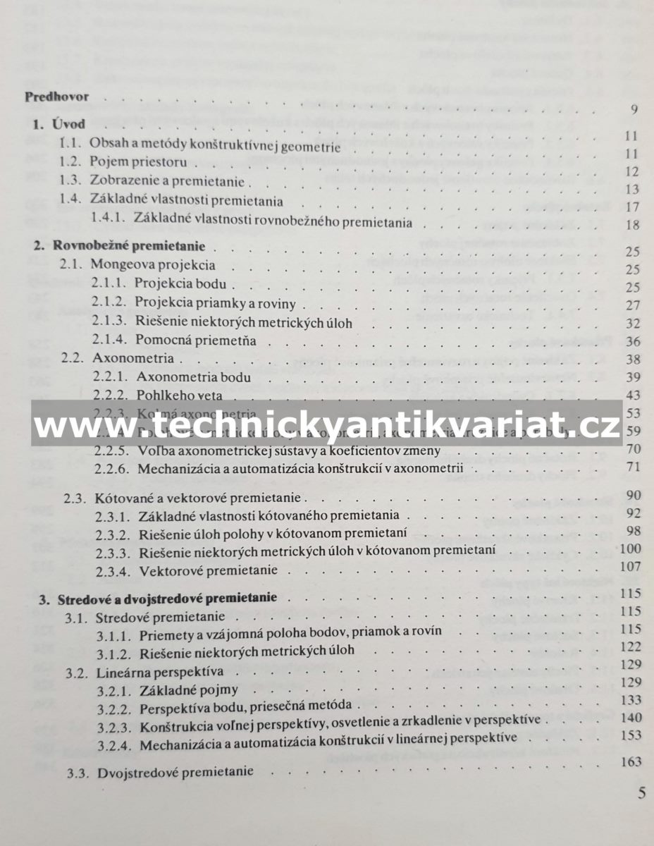 Konštruktívna geometria pre technikov - Medek, Zámožík (1978)
