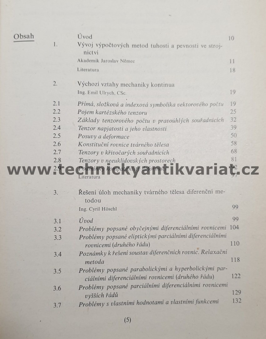 Novodobé metody výpočtů tuhosti a pevnosti ve strojírenství - Valenta, Němec, Ulrych (1975)
