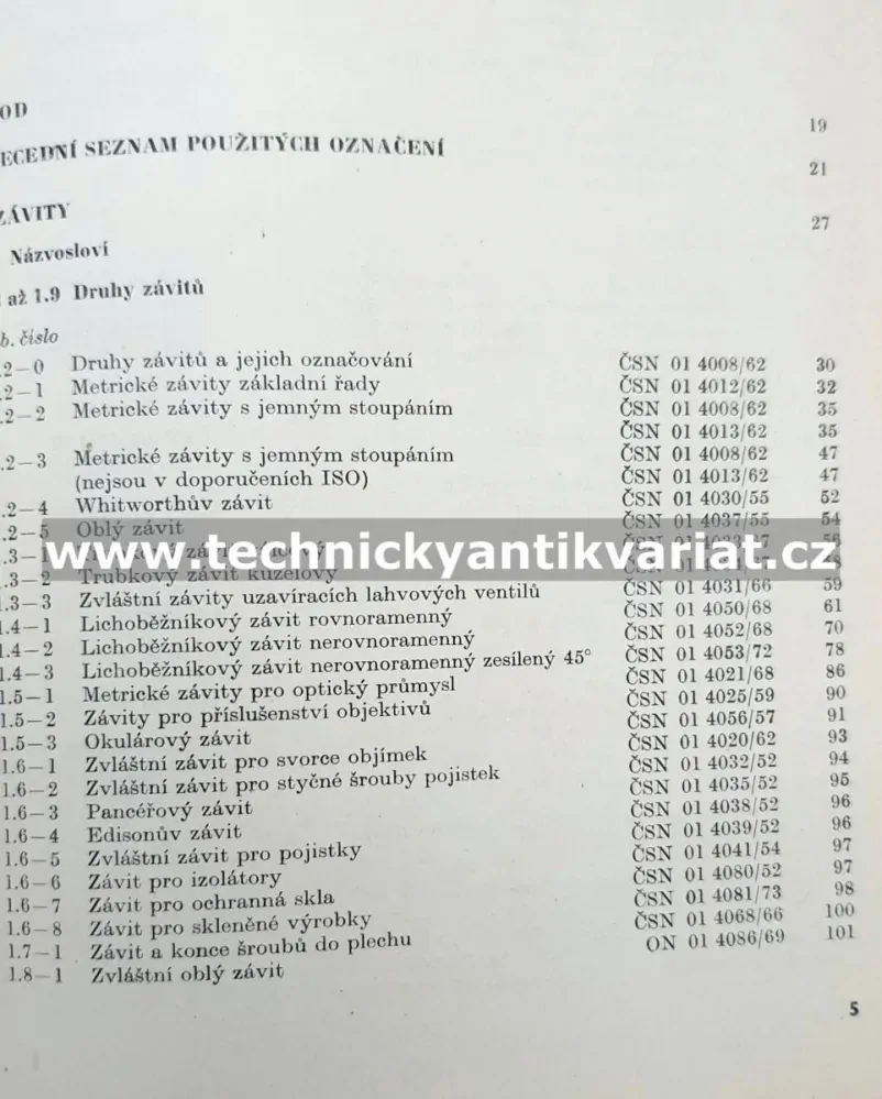 Závity, šrouby, matice a příslušenství - František Pospíšil (1975)