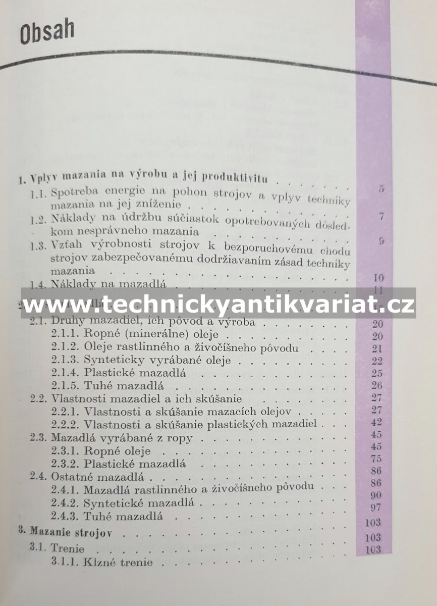 Mazadla a správné mazanie - Ctirad Náhlovský (1966)