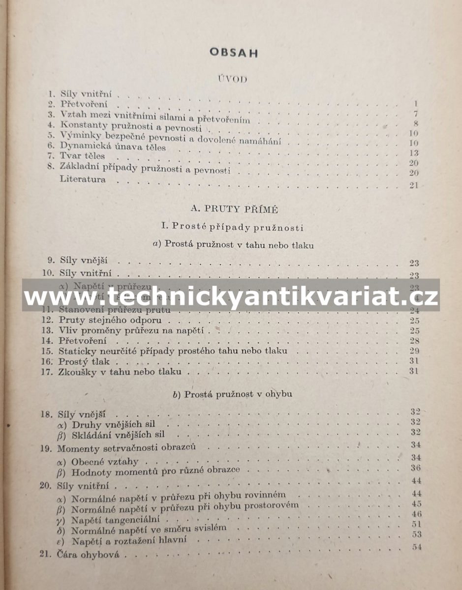 Nauka o pružnosti a pevnosti 3 Bažant, Nedoma, Spála (1955)