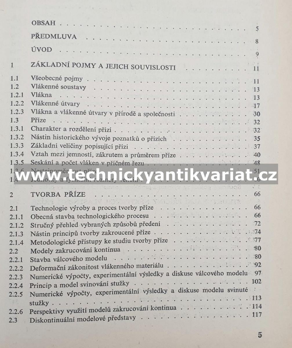 Příze - tvorba, struktura, vlastnosti - Bohuslav Neckář (1990)
