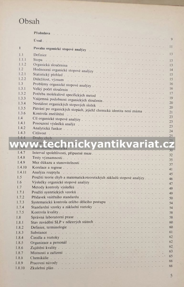 Organická stopová analýza - Klaus Beyermann (1987)