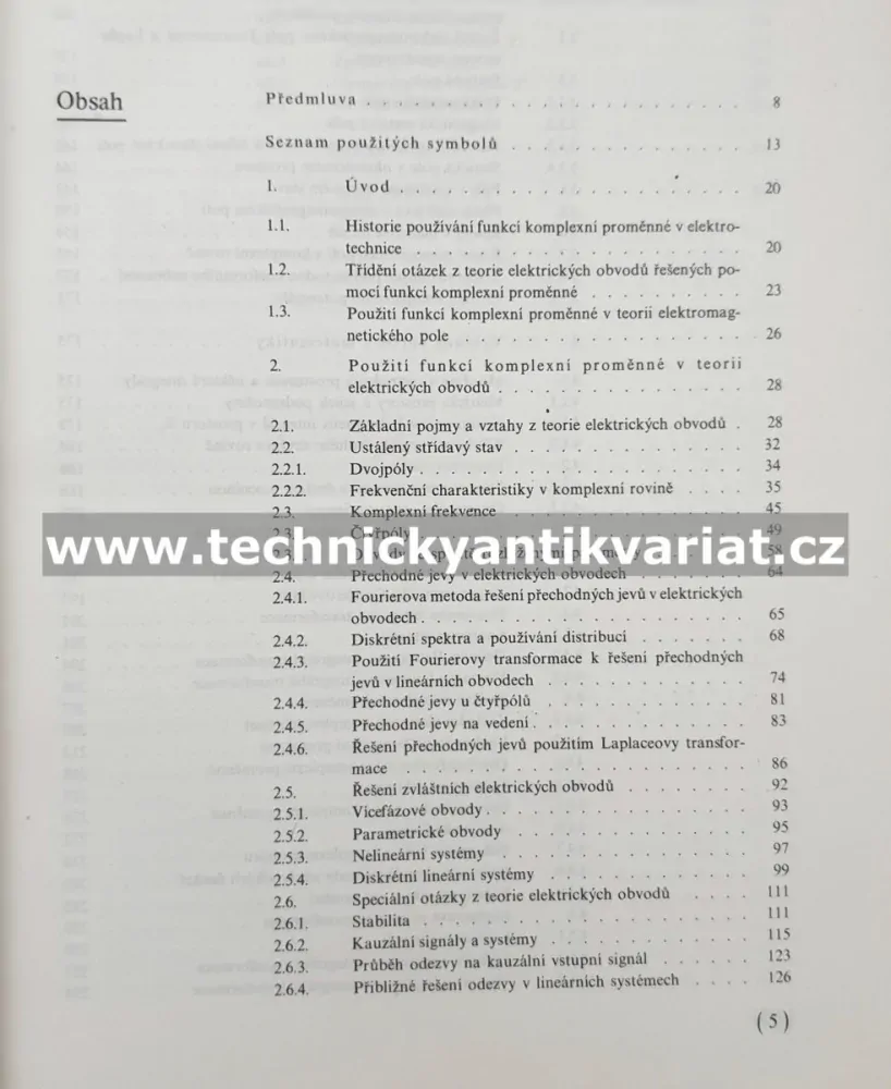 Komplexní proměnná v elektrotechnice - Hlávka, Klátil, Kubík (1990)