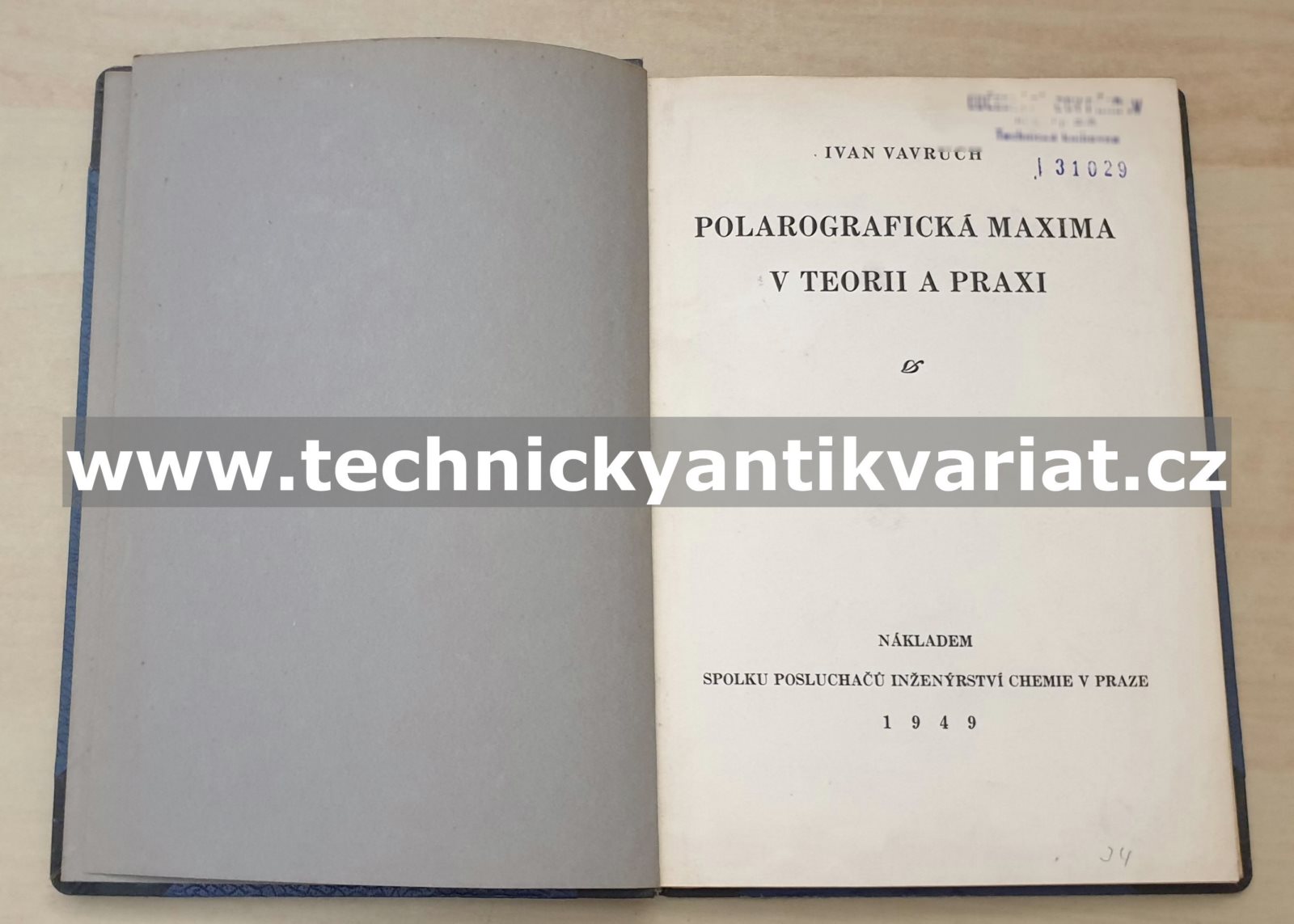 Polarografická maxima v teorii a praxi - Ivan Vavruch (1949)