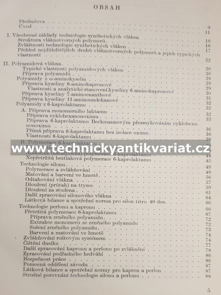 Technologie synthetických vláken - Artur Stoy (1957)